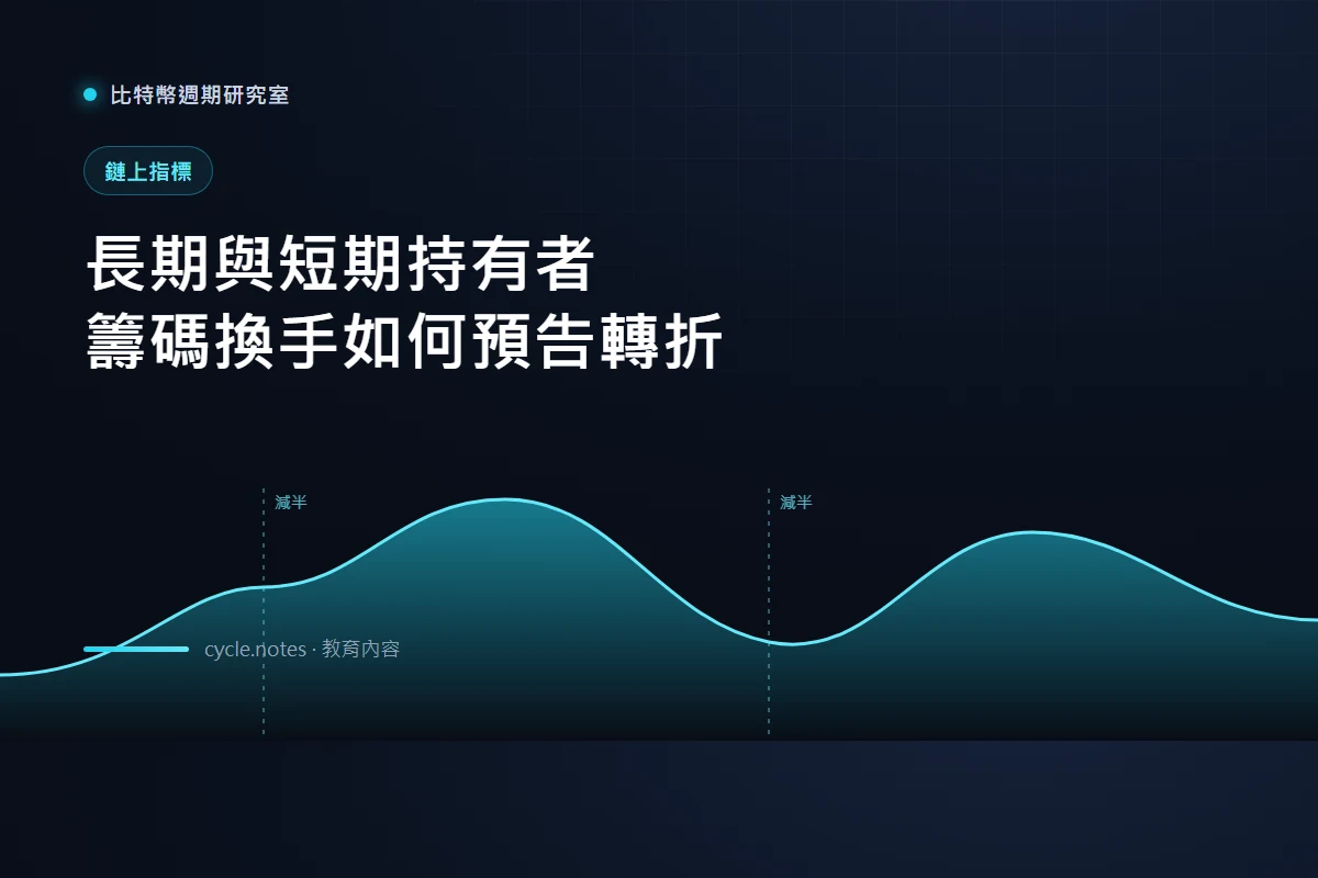 比特幣長期持有者（LTH）與短期持有者（STH）：籌碼換手怎麼看