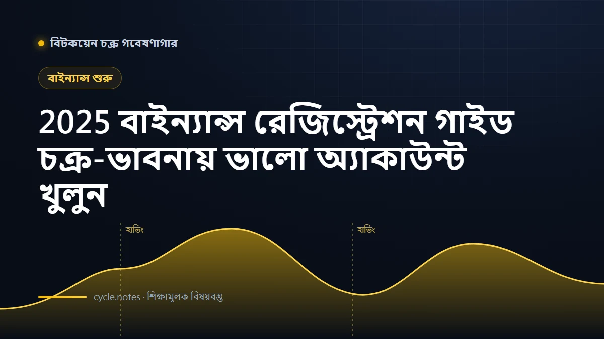 Binance রেজিস্ট্রেশন গাইড: KYC ও নিরাপত্তাসহ অ্যাকাউন্ট খোলার ধাপ
