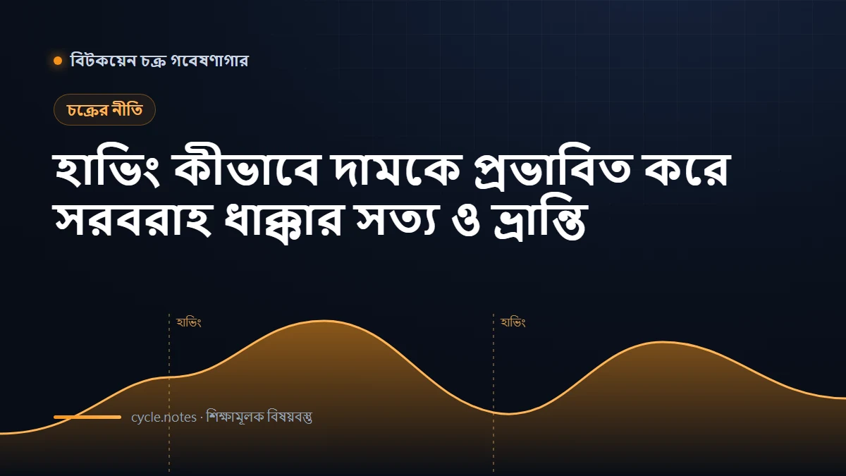 বিটকয়েন হাভিং কীভাবে দামকে প্রভাবিত করে: সরবরাহ-ধাক্কার সত্য ও ভ্রান্তি