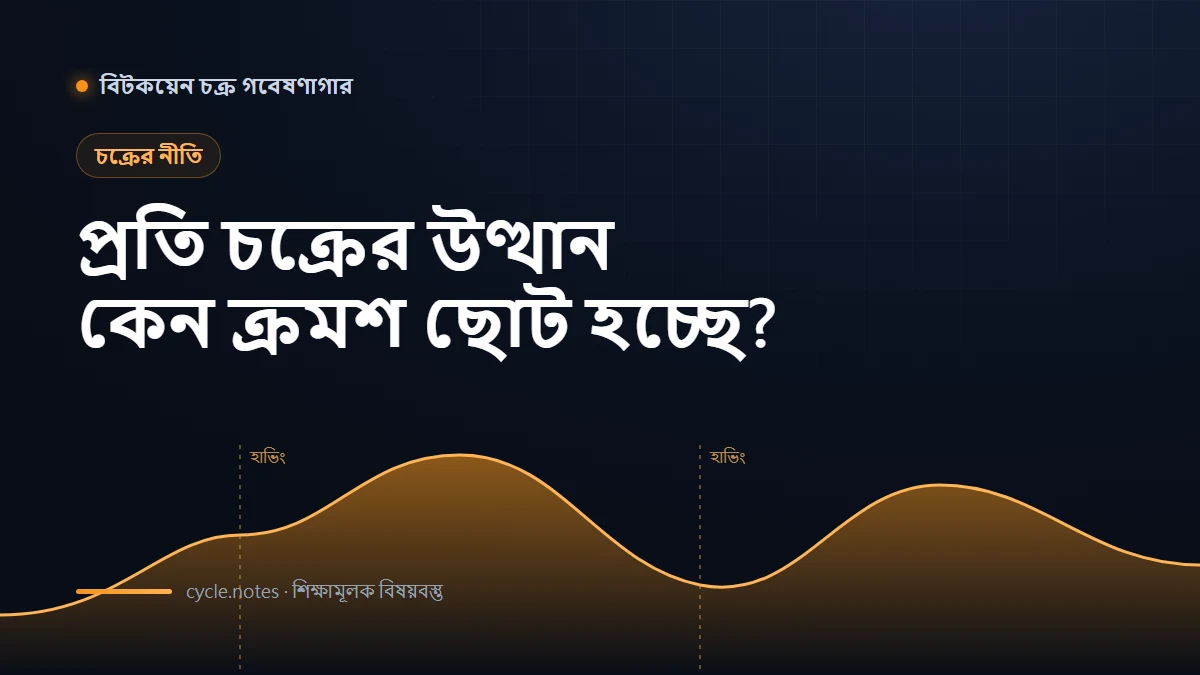 বিটকয়েন চক্রে রিটার্ন কমে কেন? চারটি প্রধান কারণ